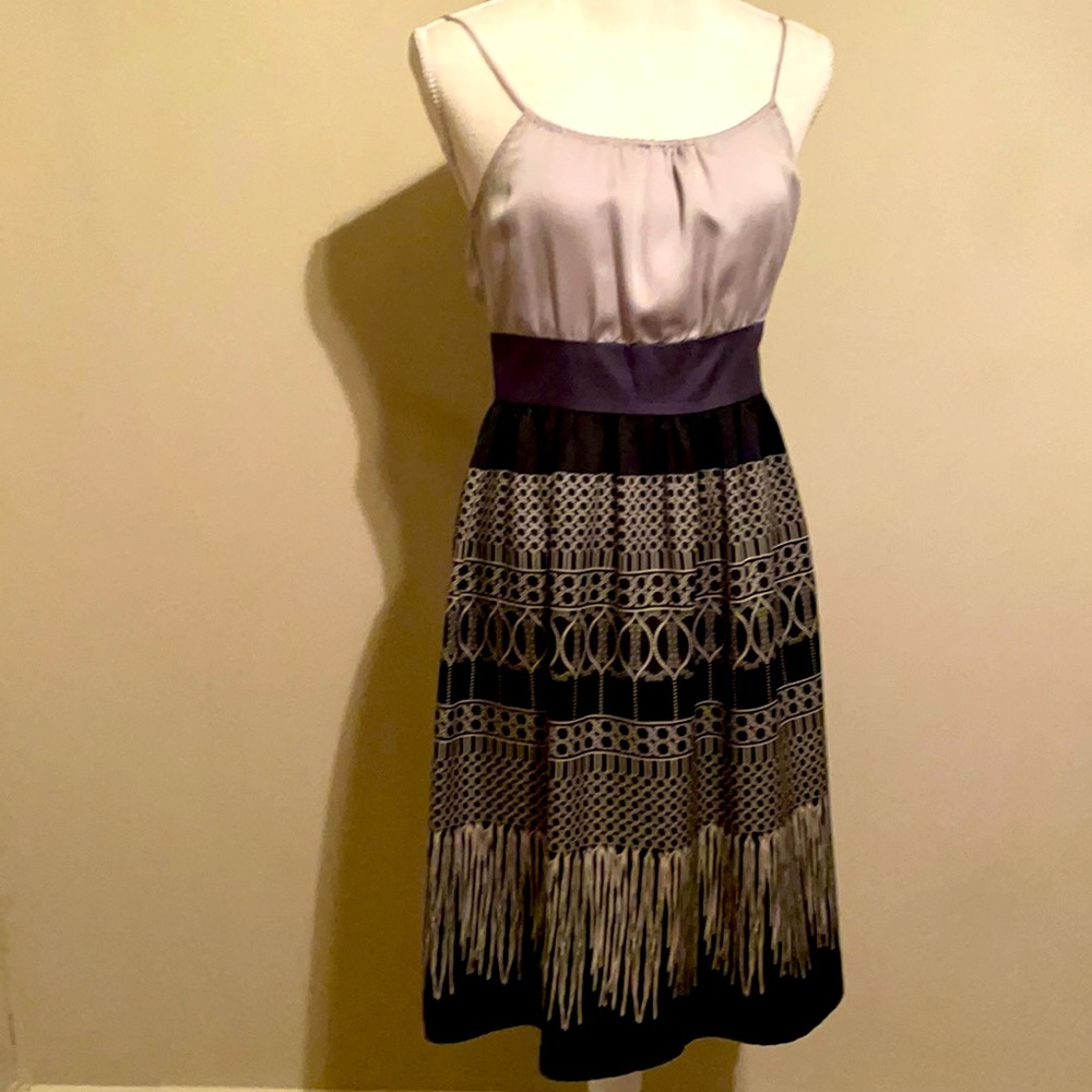 Grey/Black Spaghetti Strap Dress